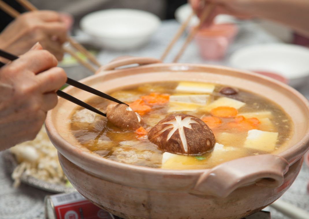 Japanese winter nabe hot pot