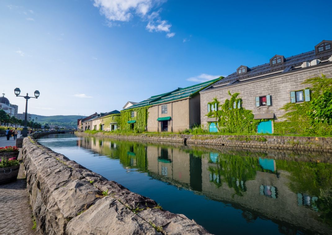 Le canal d’Otaru à Hokkaido en été