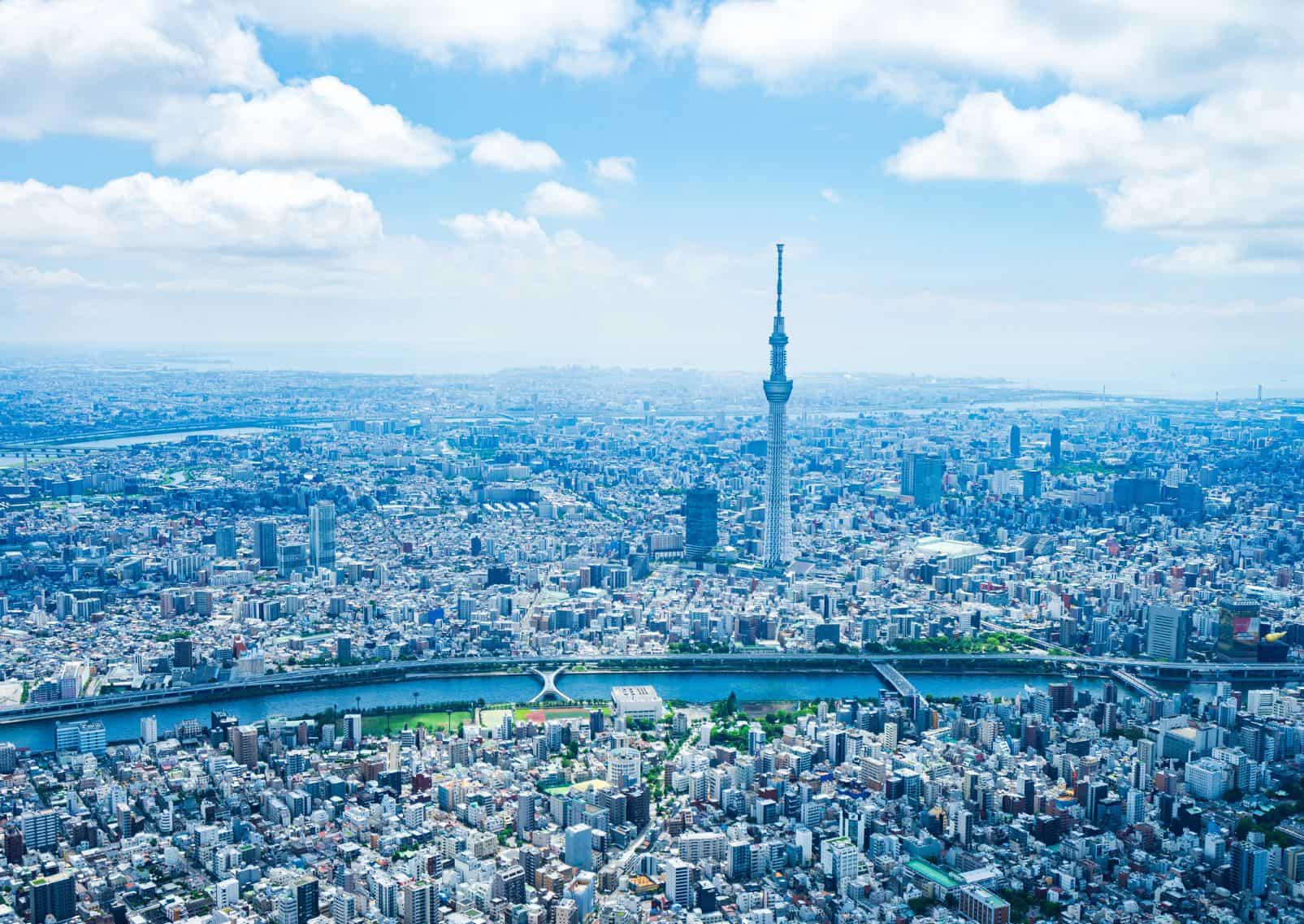 Photo aérienne de la Tokyo Skytree, Tokyo, Japon