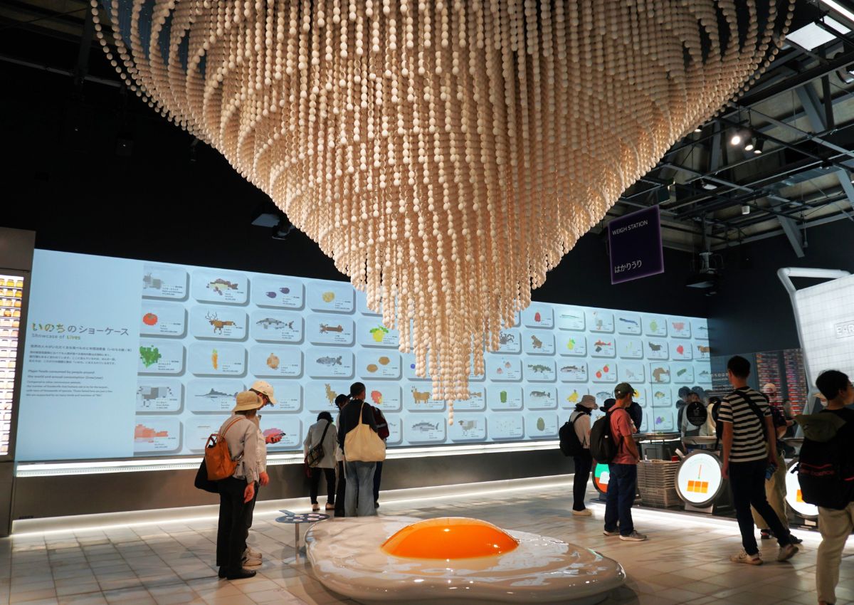 L’intérieur du pavillon Earth Mart