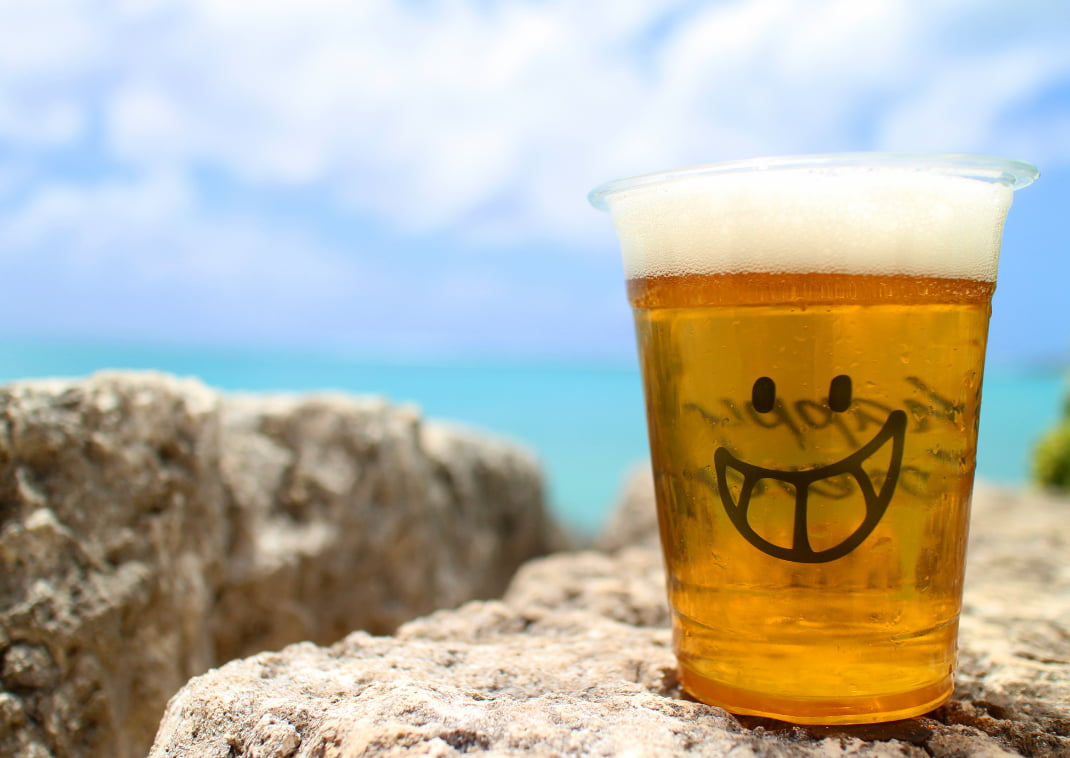 Beer on the beach