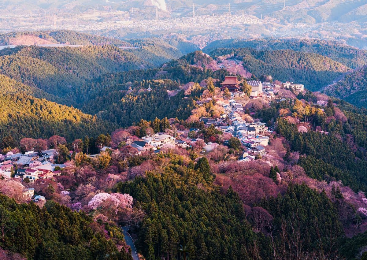 Mont Yoshino au printemps, Japon