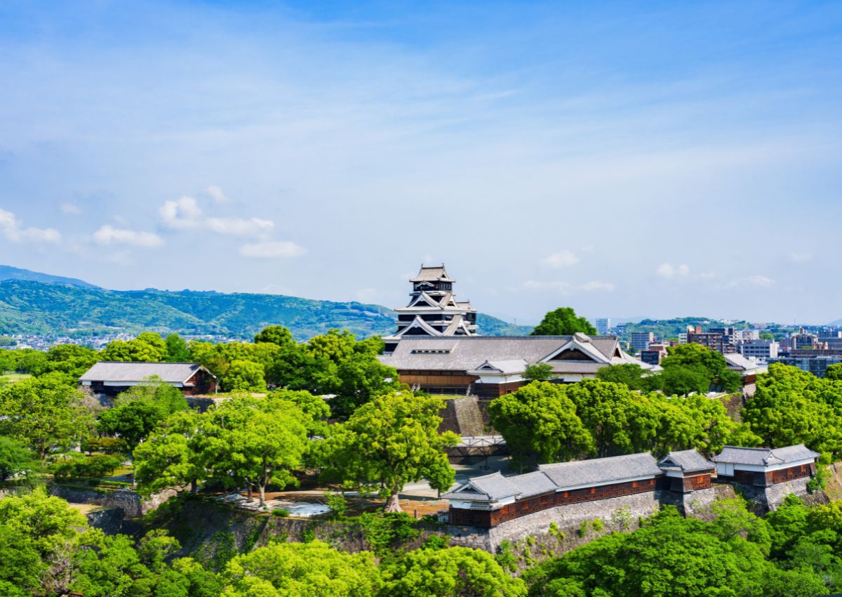 Le château de Kumamoto, Kumamoto, Japon