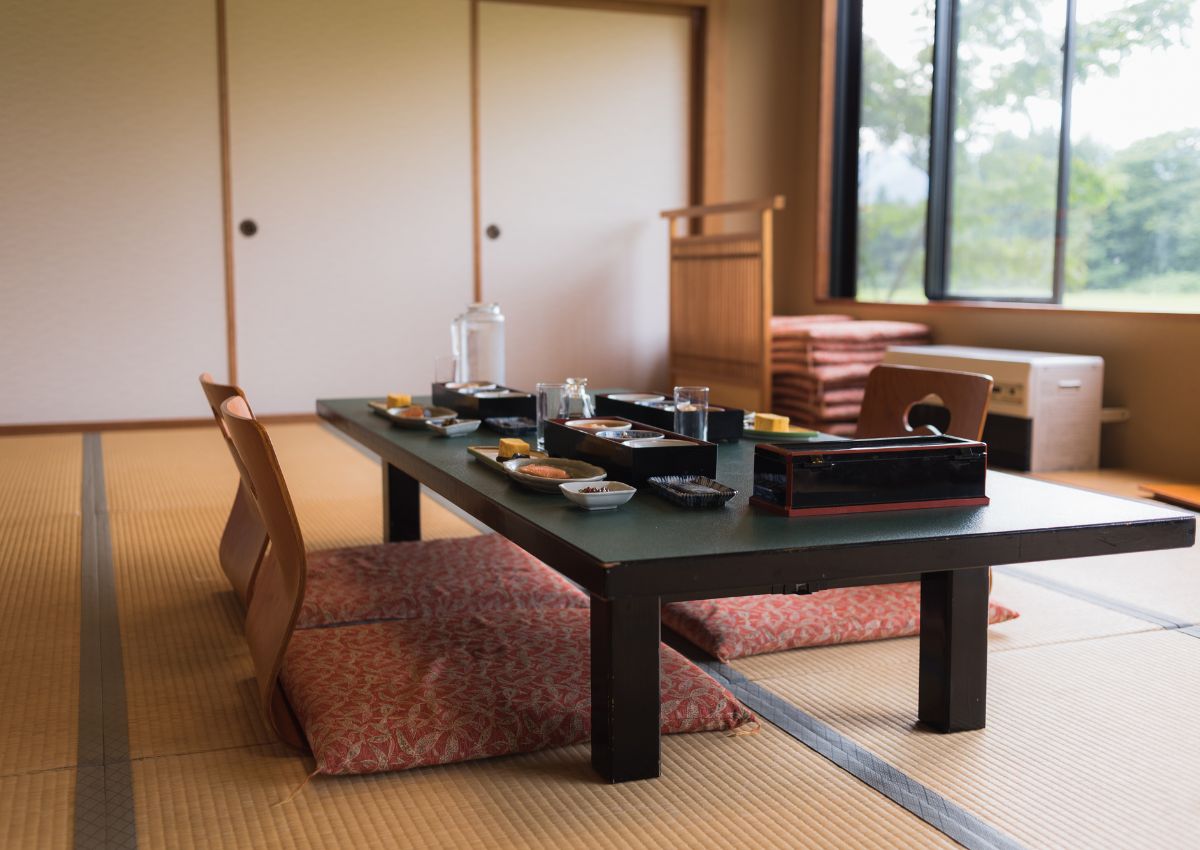 Petit déjeuner traditionnel en ryokan