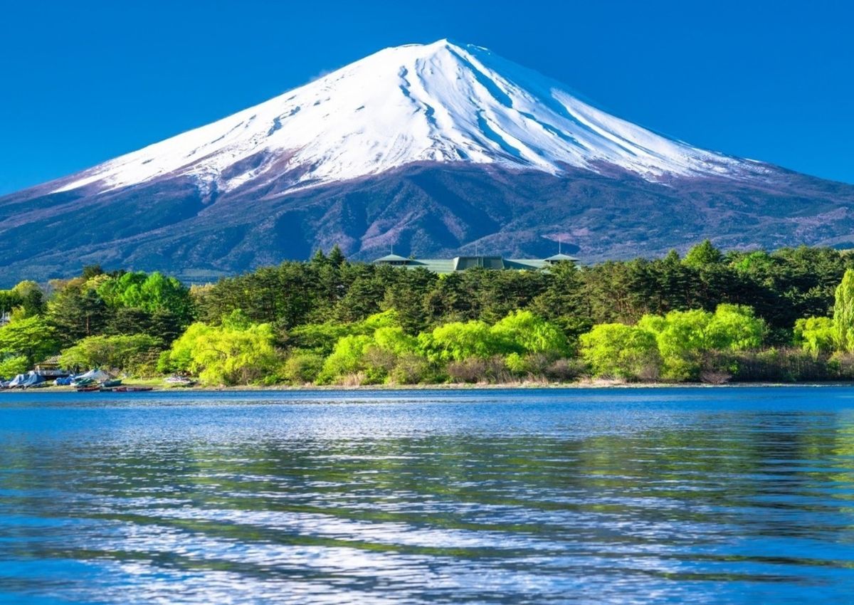 Mont Fuji vu depuis le lac Kawaguchi, Japon