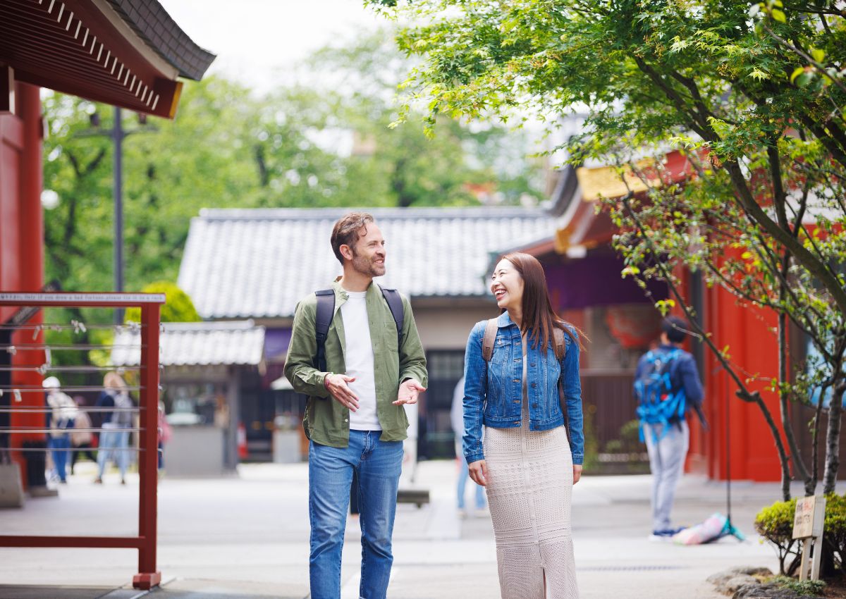 Touristes à Asakusa, Tokyo, Japon
