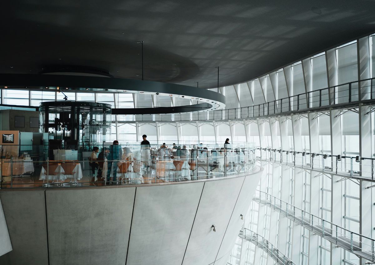 Vue du café du National Art Center de Tokyo, Japon