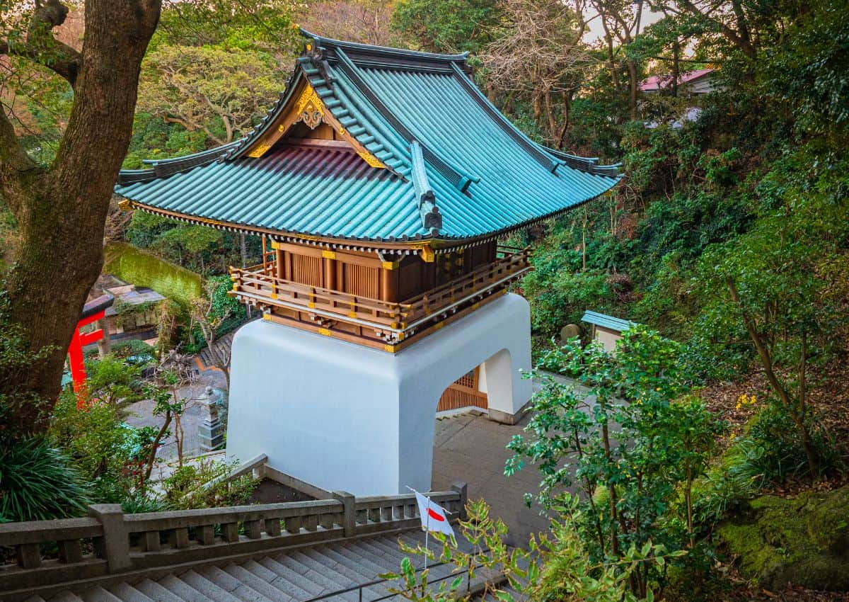Porte du sanctuaire Enoshima, île d’Enoshima, Fujisawa