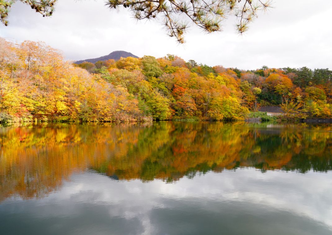Un des douze lacs de Juniko à Shirakami Sanchi, Aomori, Japon