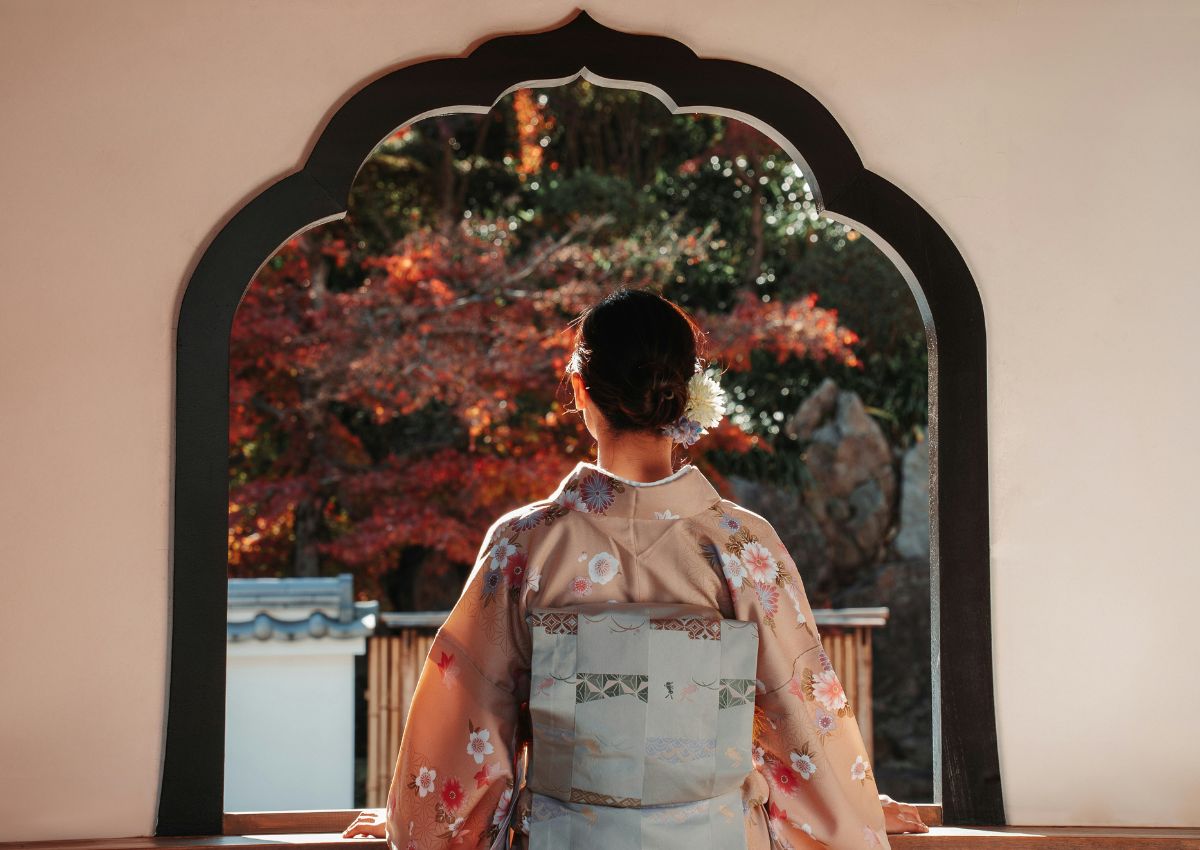 Femme en kimono