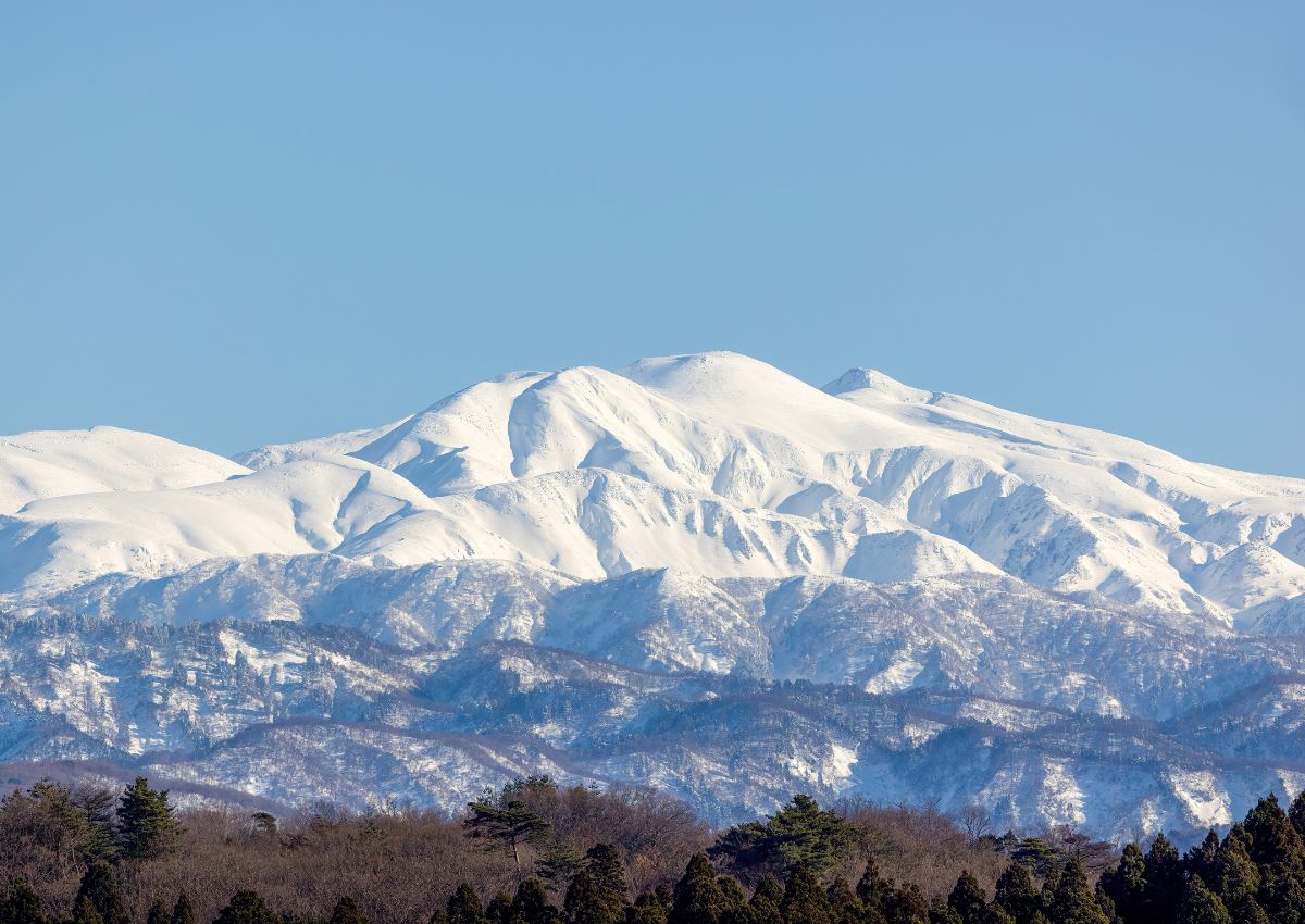 Le mont Hakusan en hiver, Ishikawa
