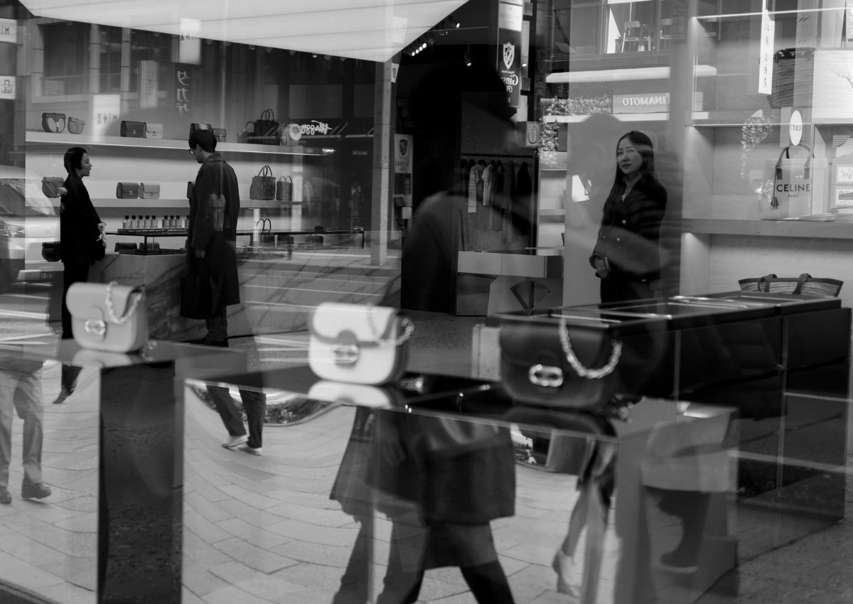  Vitrine d’une boutique à Ginza, Tokyo, Japon