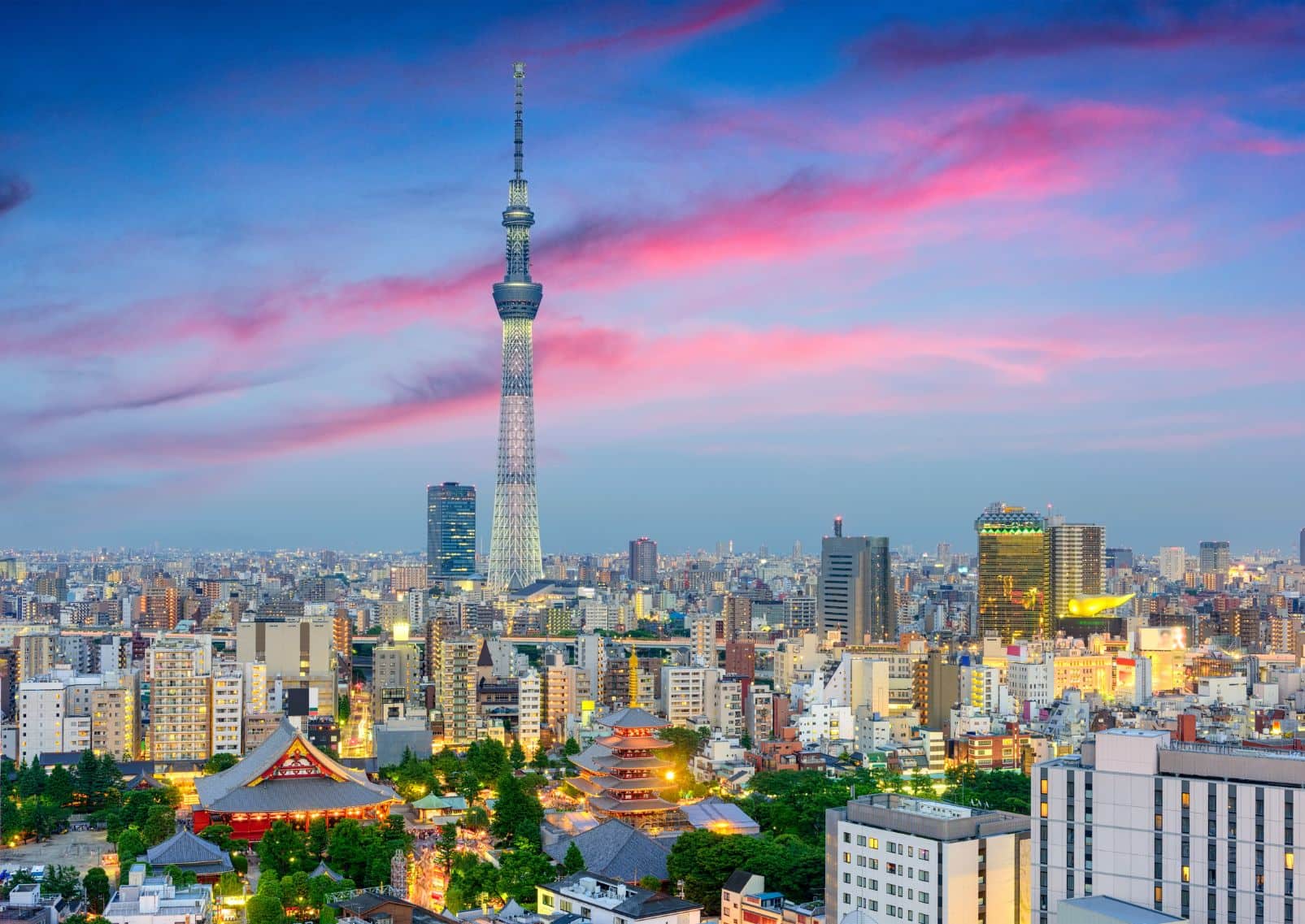 La Tokyo Skytree depuis Asakusa, Tokyo, Japon
