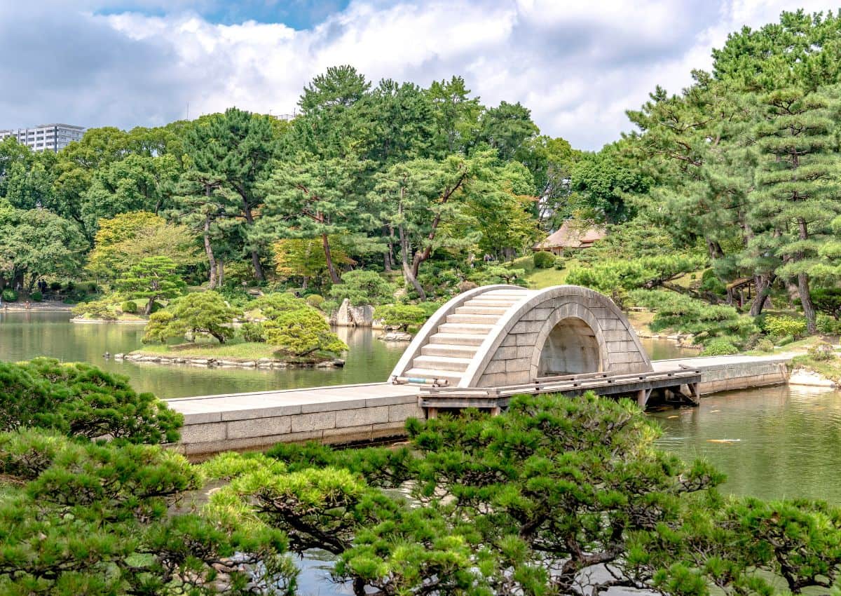 Jardin Shukkei-en, Hiroshima, Japon