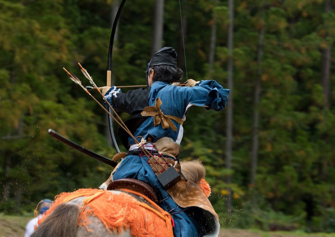 Tir à l’arc à cheval traditionnel japonais