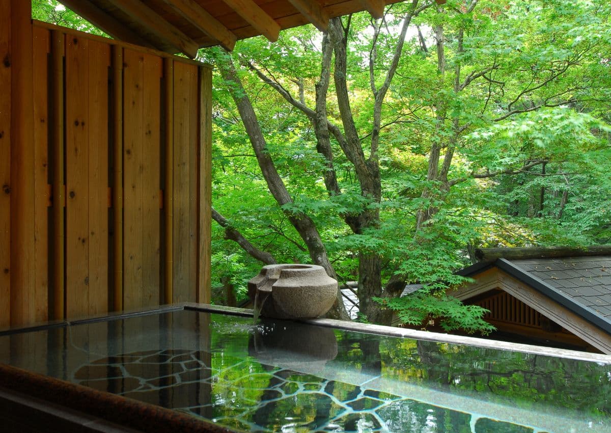 Onsen dans un ryokan à Gero