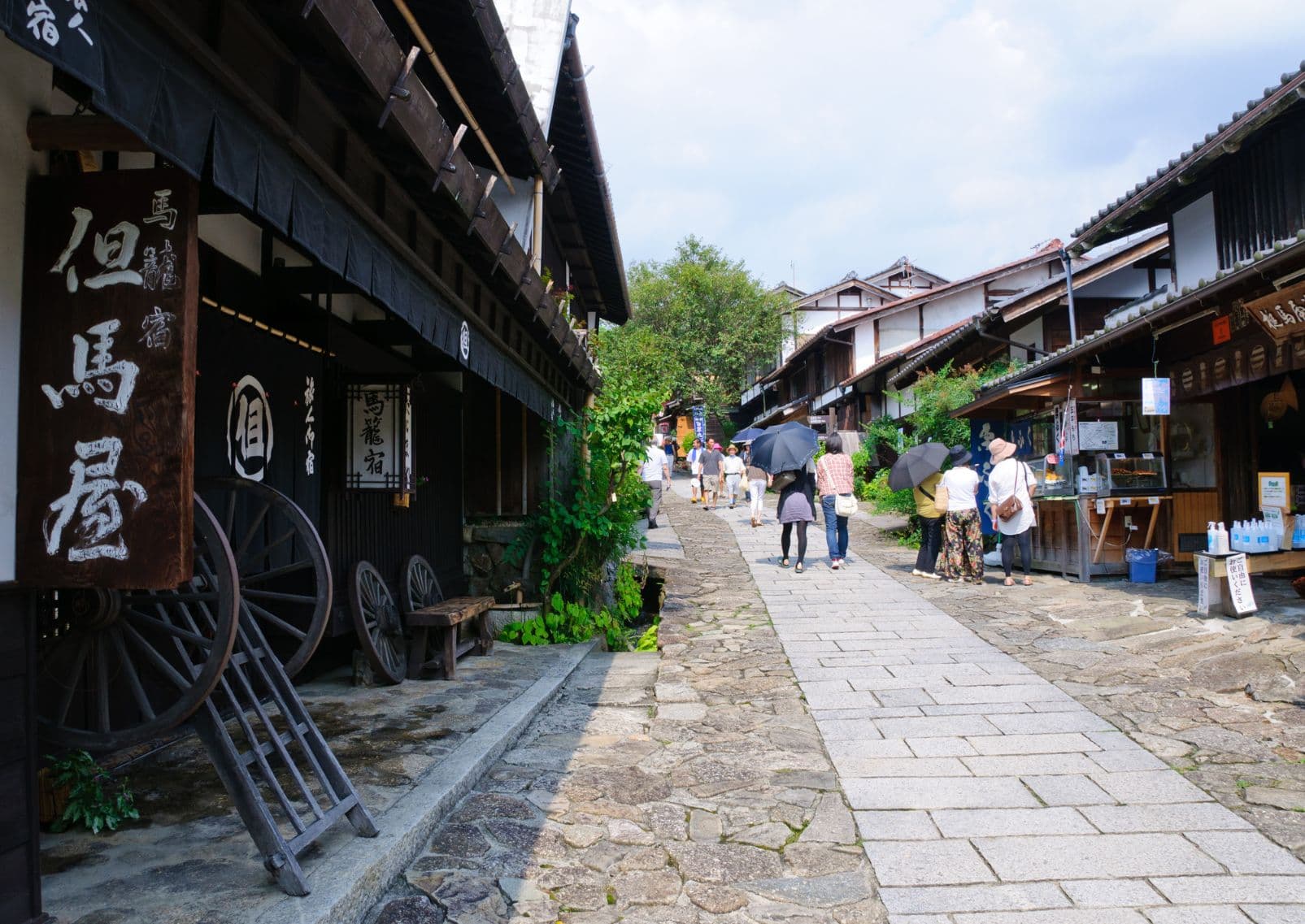 Boutique de souvenirs à Magome-juku, Japon