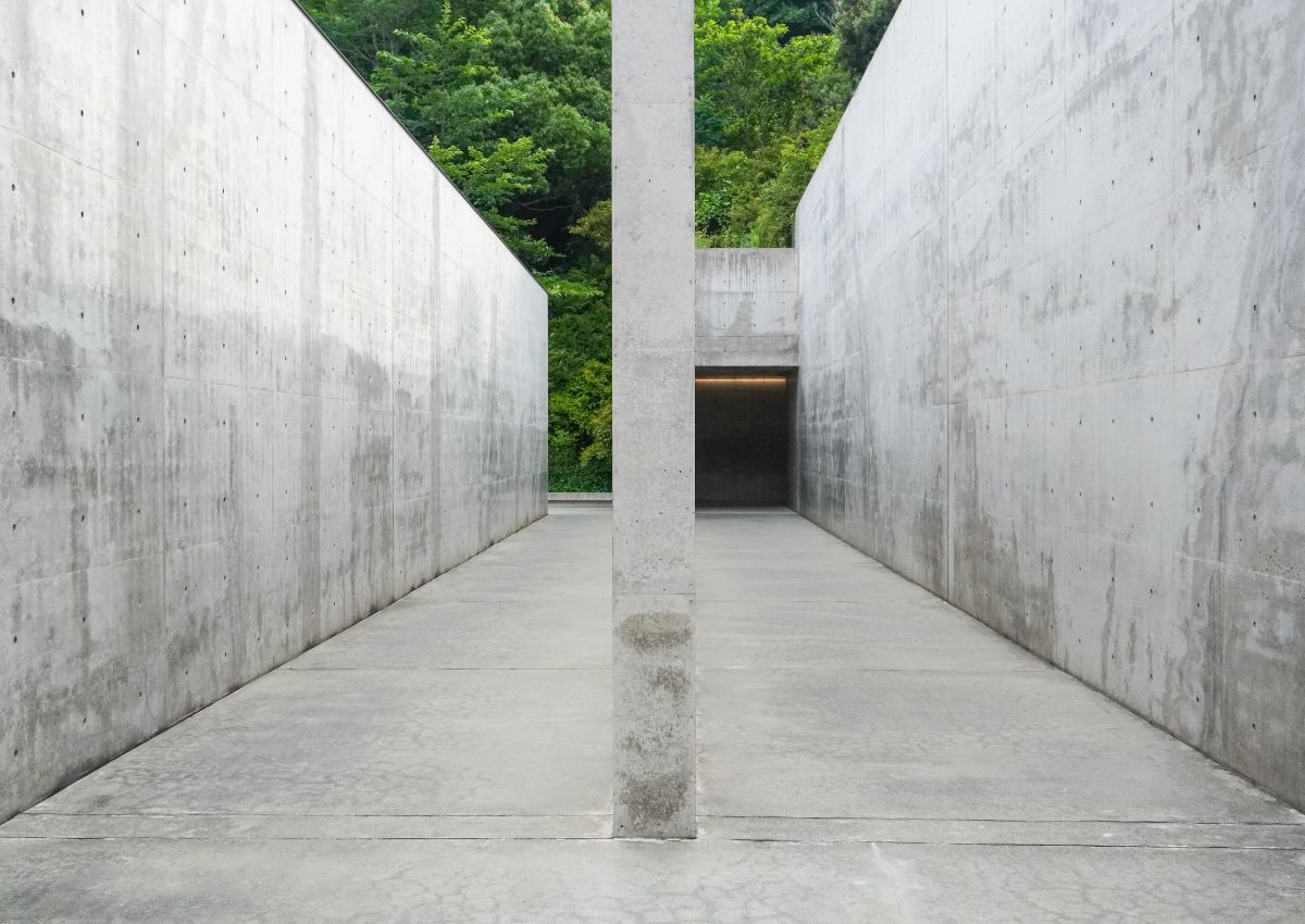 Bâtiment designé par Tadao Ando sur l’île de Naoshima, Japon