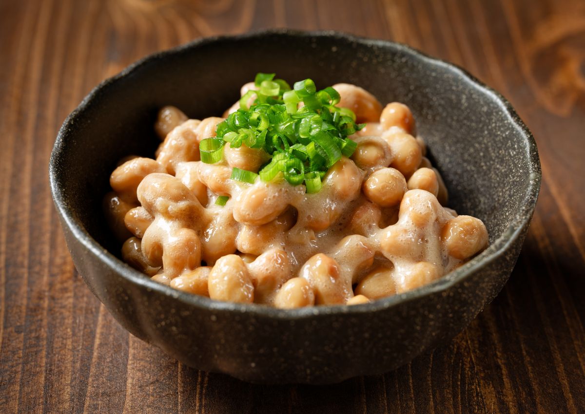Fèves de soja fermentées ou natto