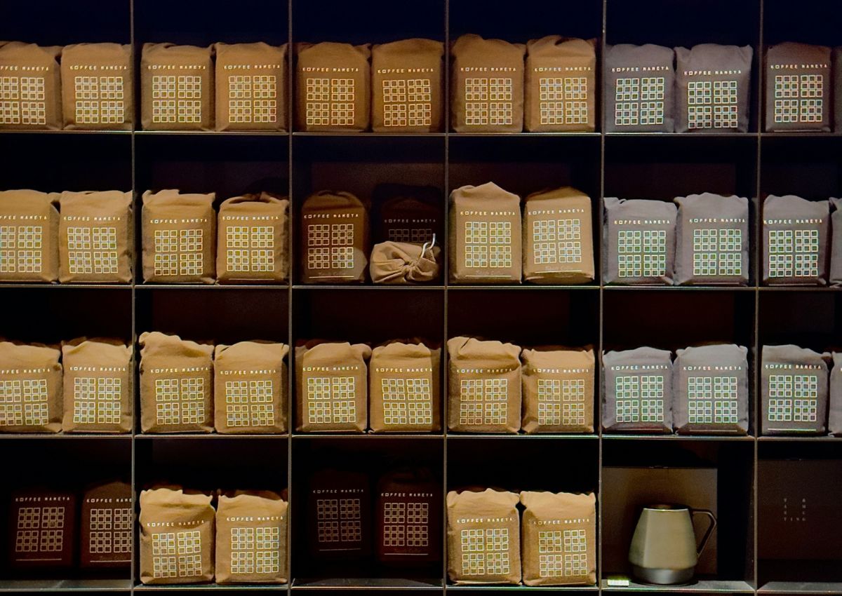 Sélection de cafés chez Koffee Mameya, Tokyo, Japon