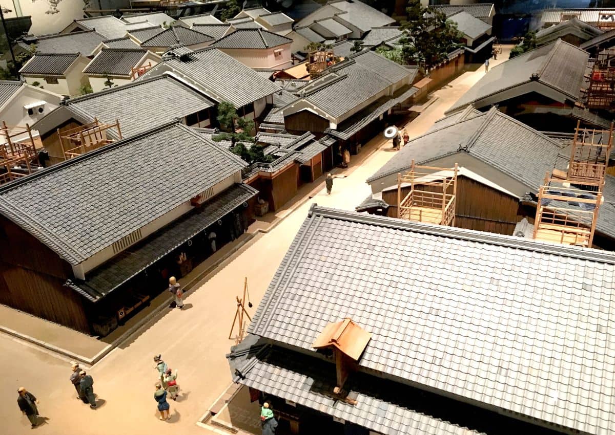 Reconstitution au Musée de l’habitat et de la vie d’Osaka, Japon