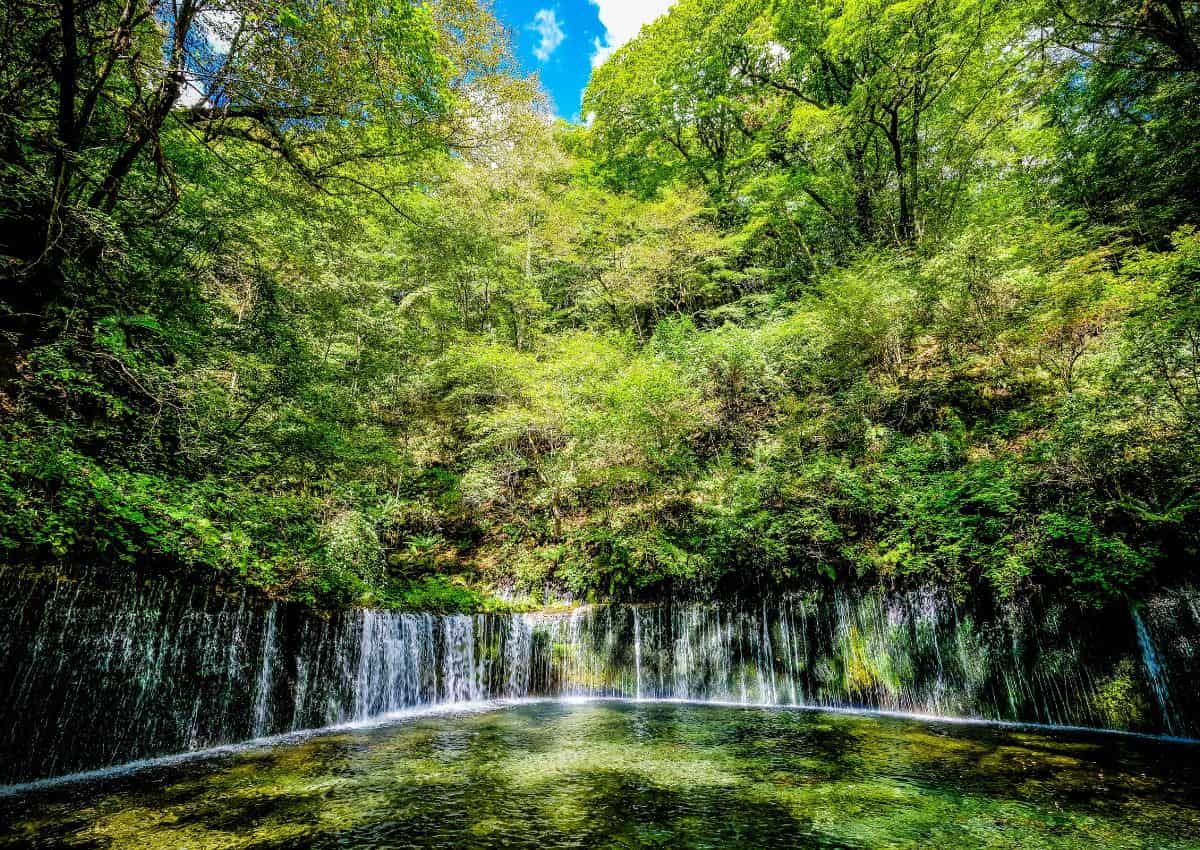 Chutes de Shiraito à Karuizawa, Nagano, Japon