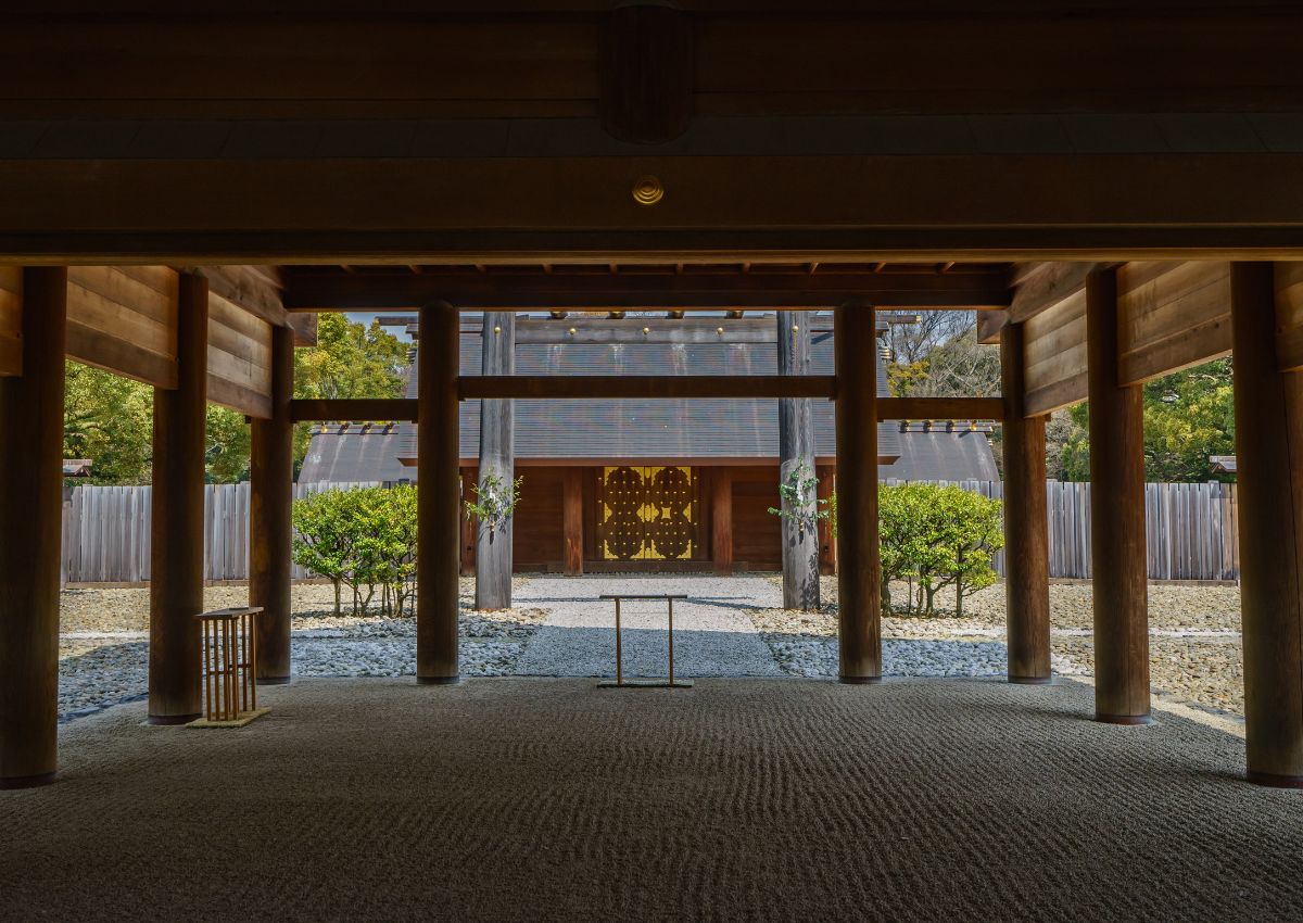 Intérieur du sanctuaire d’Atsuta, Nagoya, Japon