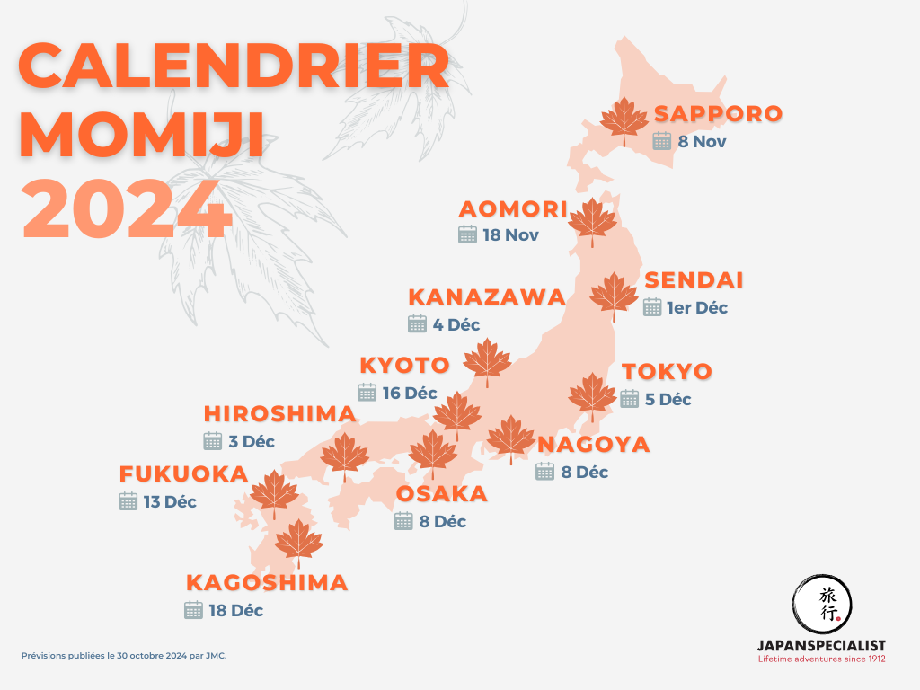 Prévisions 2024 pour les érables rouge map