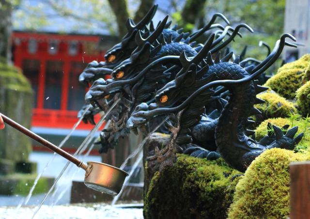 Dragons japonais en bronze