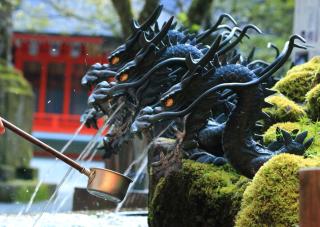 Dragons japonais en bronze