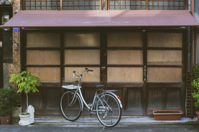 Un vélo à Hida Satoyama 