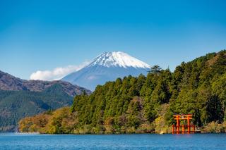 Mont Fuji vu depuis le lac Ashi, Hakone