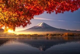 Le Mont Fuji depuis Kawaguchiko 