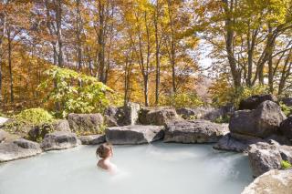 Onsen japonais en plein air