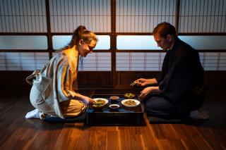 Repas traditionnel dans un ryokan