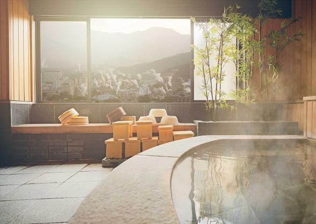 Onsen avec vue sur Beppu