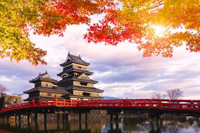 Château de Matsumoto en automne