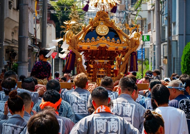 Vignette du Sanja Matsuri à Asakusa, Tokyo