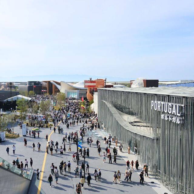 Vue plongeante sur l’EXPO 2025 d’Osaka