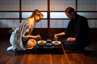 Dîner kaiseki en ryokan 