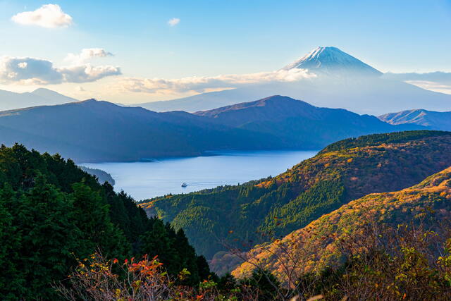 Lac Ashi et mont Fuji, Hakone