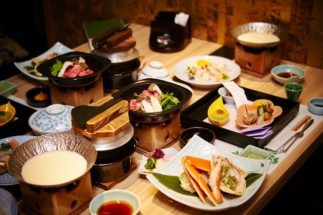 Repas Kaiseki dans un ryokan