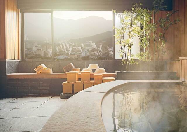 Onsen avec vue sur Beppu