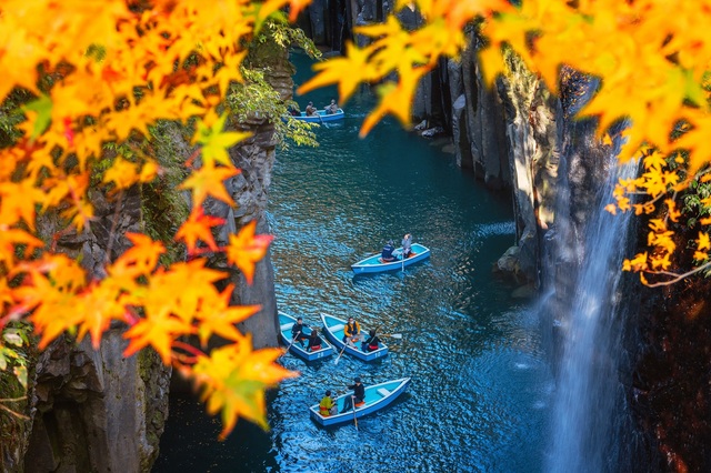 Les gorges de Takachiho en automne