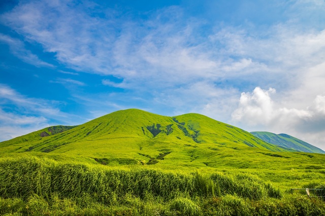 Collines verdoyantes du mont Aso, Kumamoto