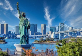 Ile d’Odaiba et pont Rainbow, Tokyo