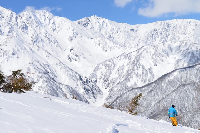 Hors-piste à Hakuba