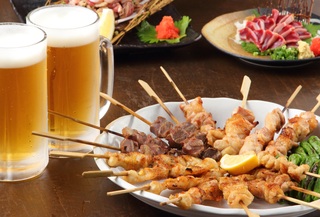 Bière et yakitori à Hakuba