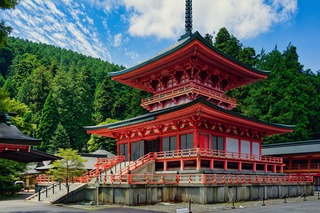 Temple Enryaku-ji sur le mont Hiei, près de Kyoto 