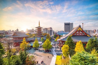 Temple Senso-ji dans le quartier d’Asakusa, Tokyo